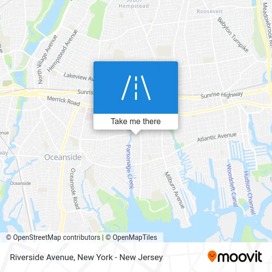 Riverside Avenue map