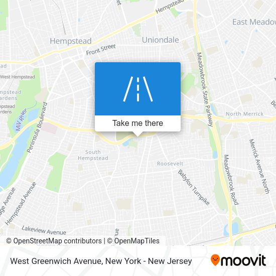 Mapa de West Greenwich Avenue