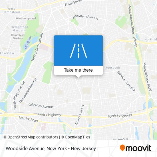 Mapa de Woodside Avenue