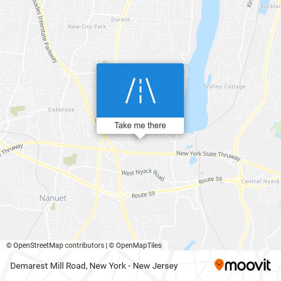 Demarest Mill Road map