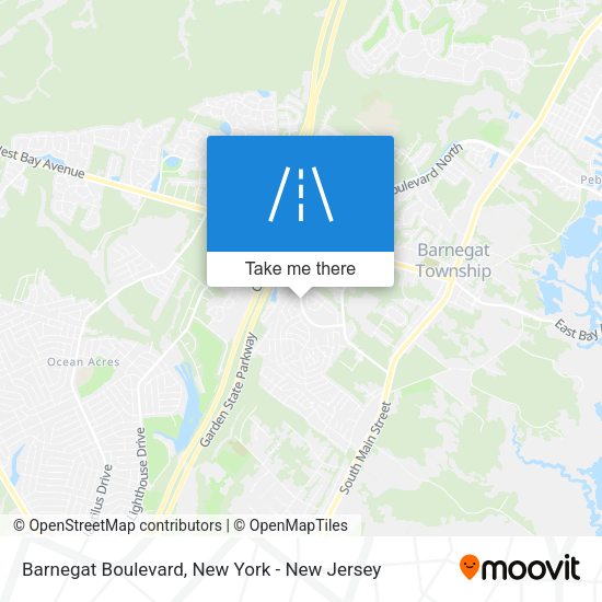 Mapa de Barnegat Boulevard