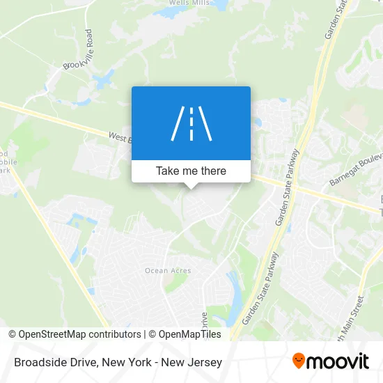 Broadside Drive map