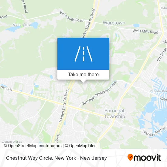 Chestnut Way Circle map