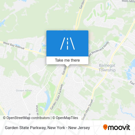 Garden State Parkway map