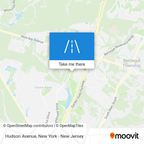 Mapa de Hudson Avenue