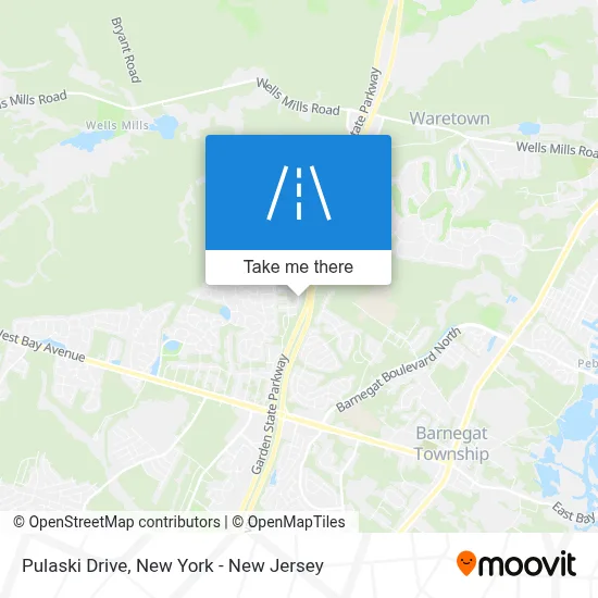 Pulaski Drive map