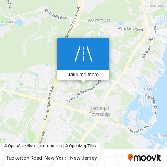 Tuckerton Road map