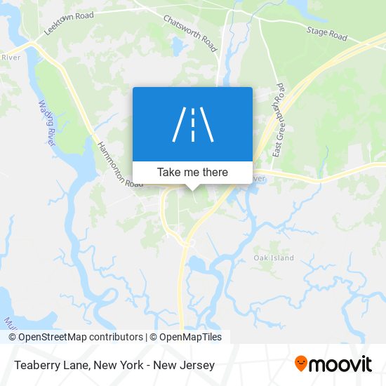 Teaberry Lane map