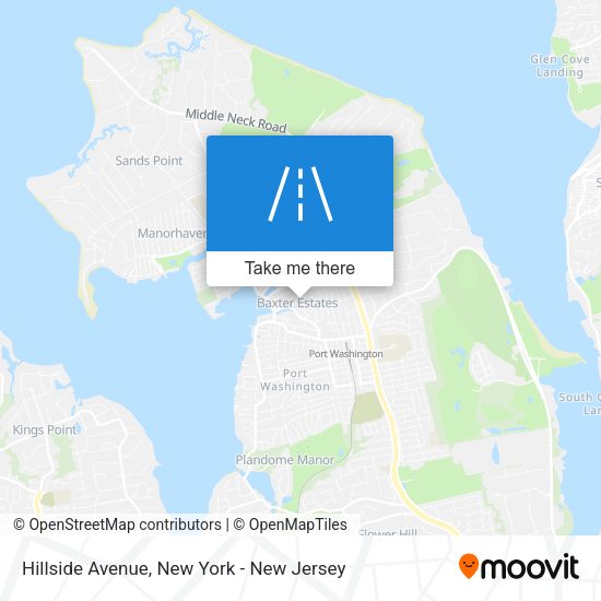 Mapa de Hillside Avenue