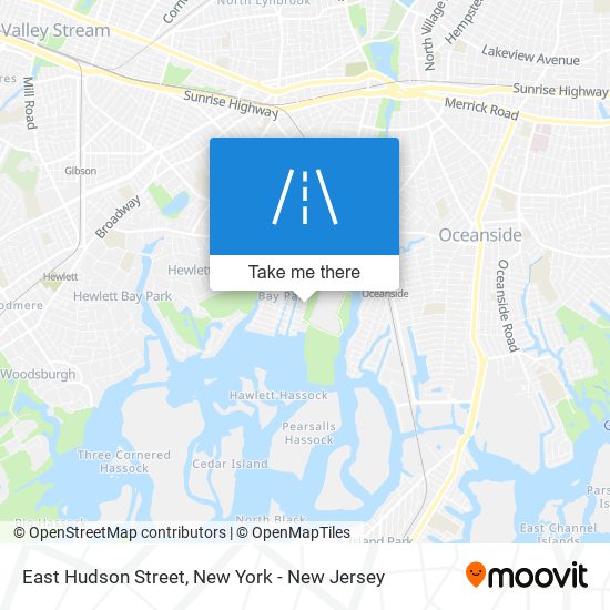 East Hudson Street map