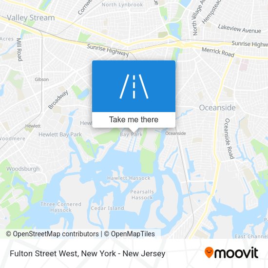 Mapa de Fulton Street West