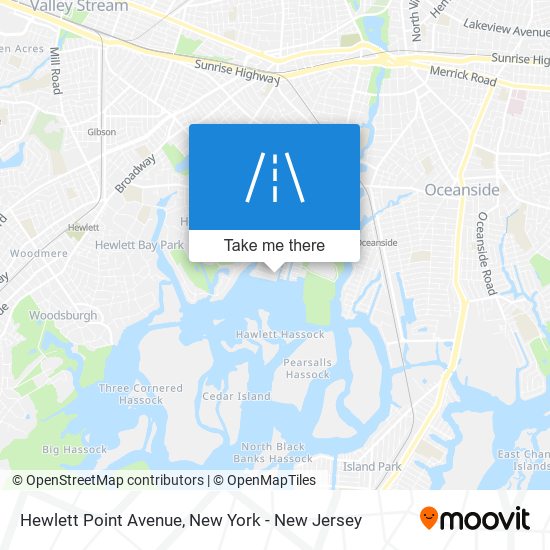Hewlett Point Avenue map