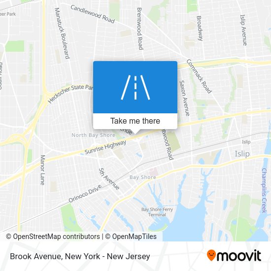 Mapa de Brook Avenue