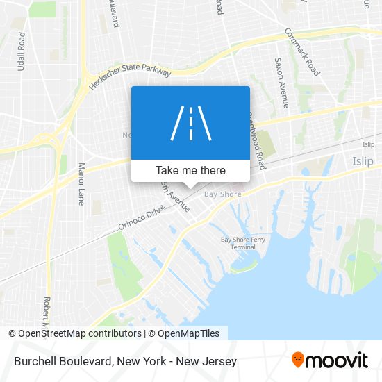 Burchell Boulevard map