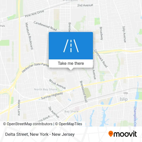 Mapa de Delta Street