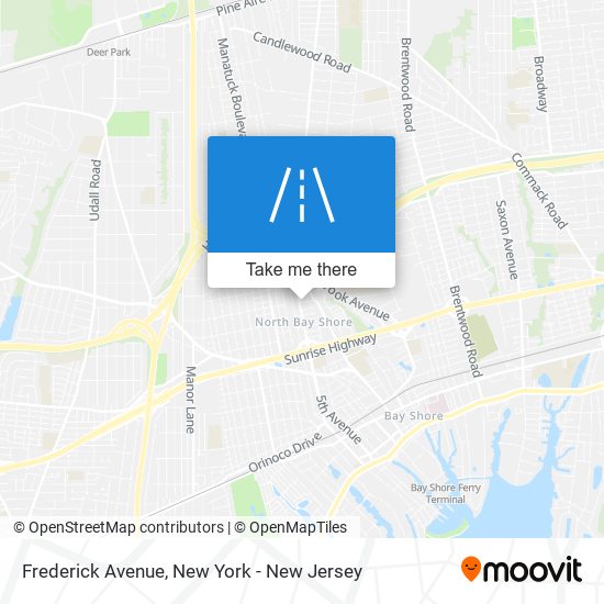 Frederick Avenue map