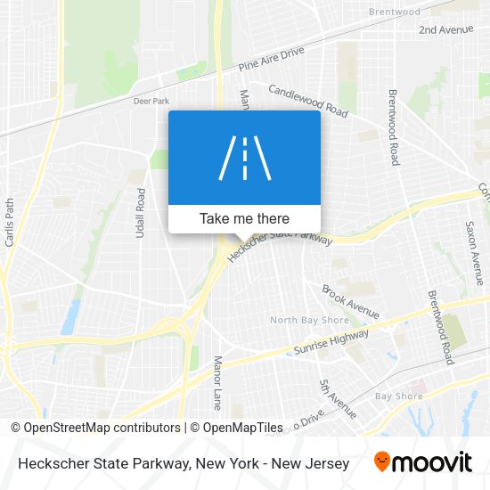 Heckscher State Parkway map