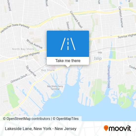 Mapa de Lakeside Lane