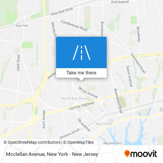 Mcclellan Avenue map