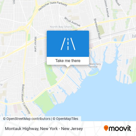 Mapa de Montauk Highway