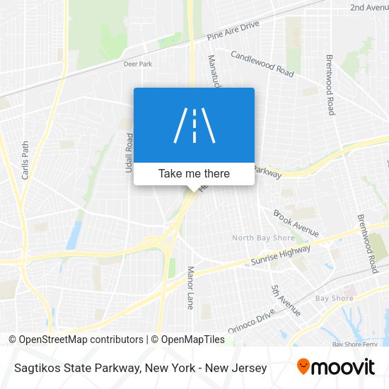 Mapa de Sagtikos State Parkway