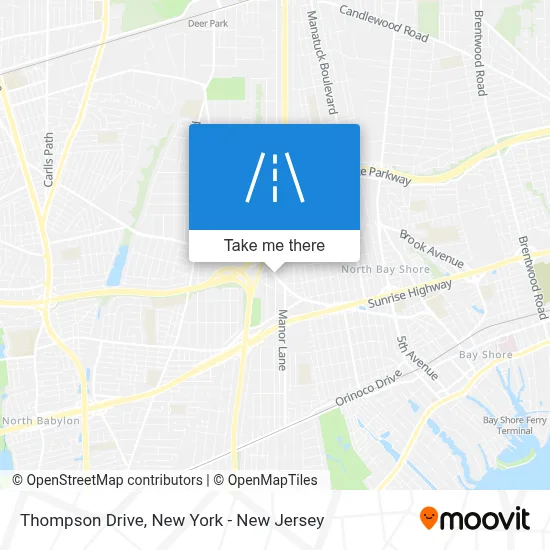 Thompson Drive map
