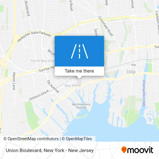 Union Boulevard map