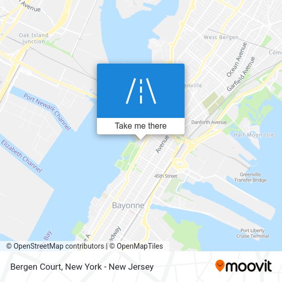 Mapa de Bergen Court