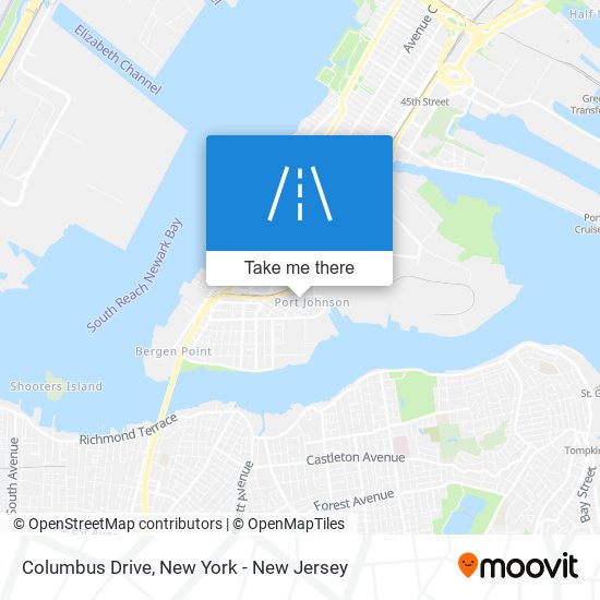 Columbus Drive map