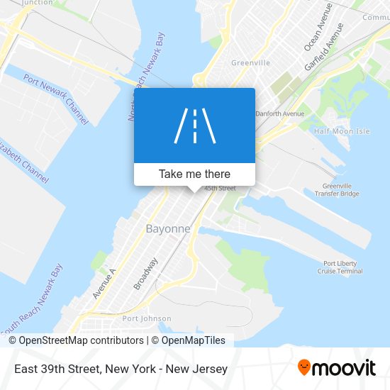 Mapa de East 39th Street