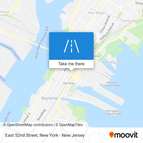 Mapa de East 52nd Street