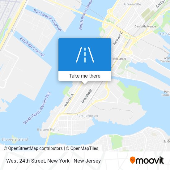 Mapa de West 24th Street