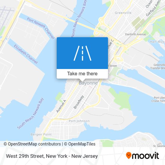 Mapa de West 29th Street