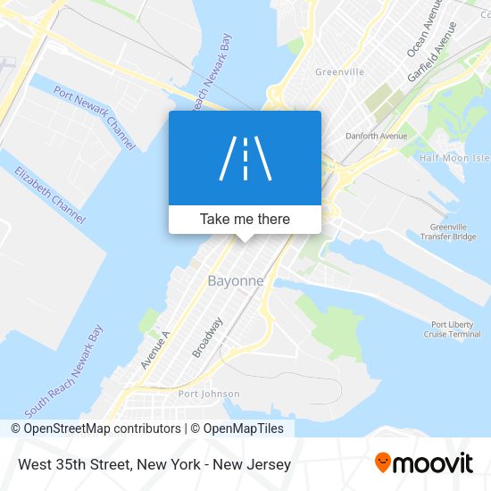 Mapa de West 35th Street