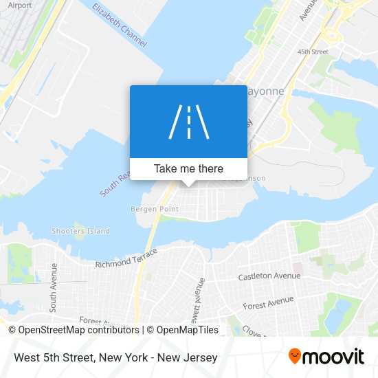 Mapa de West 5th Street