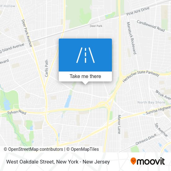 Mapa de West Oakdale Street