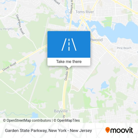Mapa de Garden State Parkway