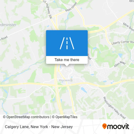 Calgery Lane map