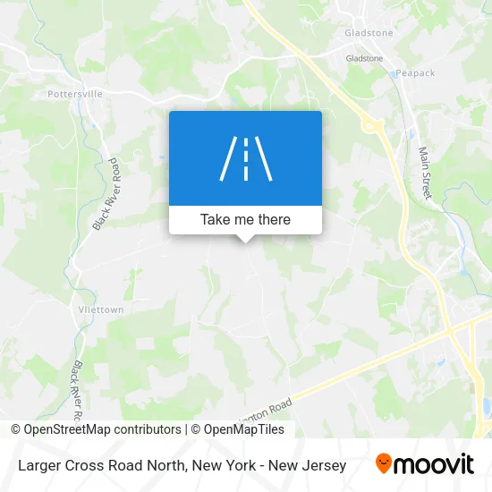 Larger Cross Road North map