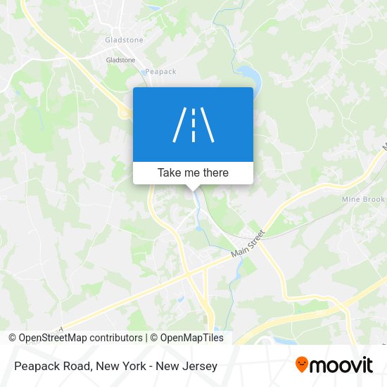 Peapack Road map