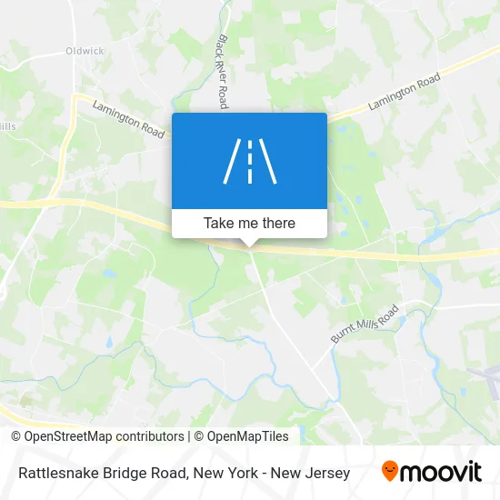 Rattlesnake Bridge Road map