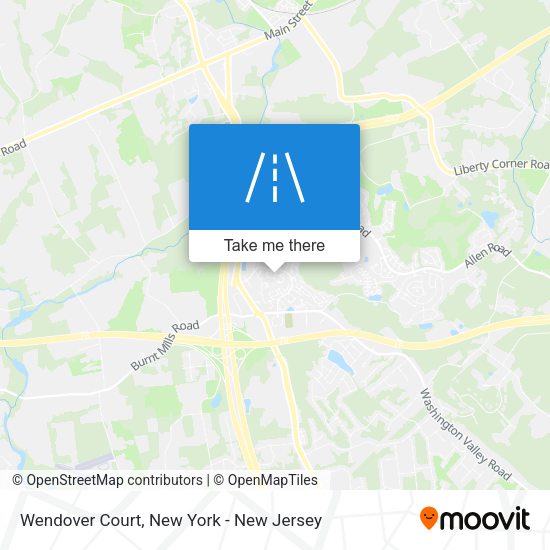 Mapa de Wendover Court