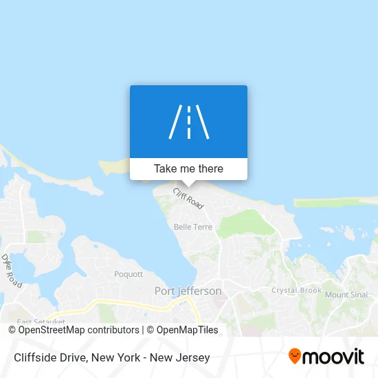 Cliffside Drive map
