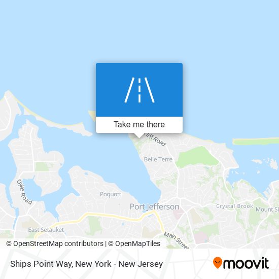 Ships Point Way map