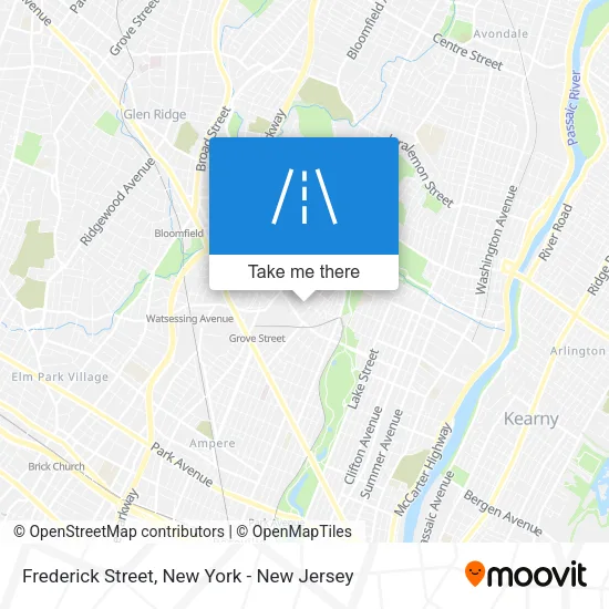 Frederick Street map