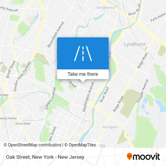 Oak Street map