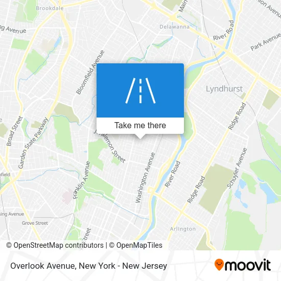 Overlook Avenue map