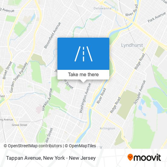 Tappan Avenue map
