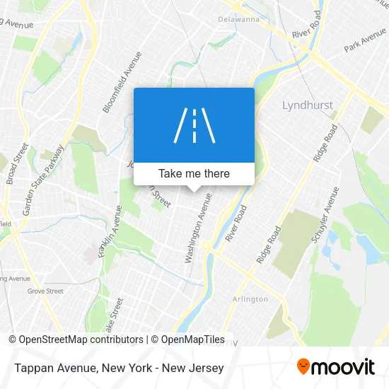 Tappan Avenue map