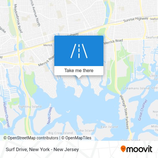 Surf Drive map